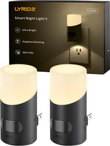 Lyridz Plug-in LED Night Light – Auto Shutoff Motion Light for Child Safety, Elderly Nighttime Trips and Pet Areas, Dimmable 2 Pack