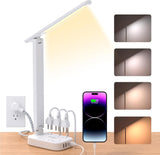 One Beat Task Lamp with 4 USB Ports – Eye-Protection Study Light for College Desk Productivity