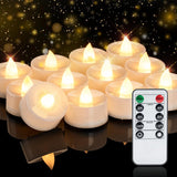 Homemory Compact Ivory LED Votive Candles with Remote – Effortless, Low-Profile Ambient Light for Intentional Living Spaces