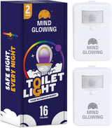 Mind-Glowing Bathroom Night Light for Elderly Parents – Cordless, Water Resistant LED to Reduce Trip and Fall Risks at Night