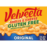 Velveeta Gluten Free Shells & Cheese, Kid Friendly Pantry Staple for Mixed Households, 12 oz Box