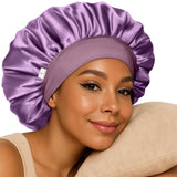 YANIBEST Double Layer Satin Bonnet – Effortless Overnight Hair Care, Clean Design Satin Cap for Curly Hair