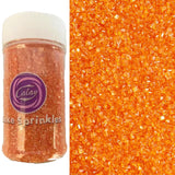 Sentovac Orange Coarse Sugar Crystals – Luxury Edible Glitter for Themed Holiday Dessert Tables and Sophisticated Sugar Cookies