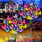 Birthday and Housewarming Gift for Women – Solar Powered Color Changing Outdoor Christmas Tree Lights 3 Pack