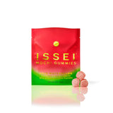 ISSEI Strawberry Mochi Gummies Chewy Candy – Nut-Free and Dairy-Free Road-Trip Snack for Families