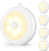 Mlambert Motion Activated Hallway Night Light, Battery Powered Walkway Light for Dark Stairs and Basement Steps