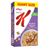 Kellogg's Special K Fruit and Yogurt Cereal – Quick Breakfast Cereal for Productive Home Office Routines, 22oz Giant Box
