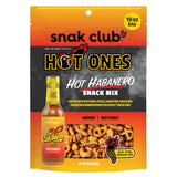 Snak Club x Hot Ones Hot Habanero Snack Mix – Label-Conscious Office Drawer Snack Made with No Artificial Additives and Real Spices, 10 oz Bag