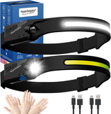 DIY Headlamp 2-Pack USB-C Rechargeable – 68g Lightweight for Crawl Spaces and Attics