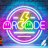 Kids Gaming Room Neon Sign, USB Powered No Heat LED Light - Safe Bedroom Wall Decor for Children and Tween Gamer Boys