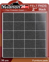 Yelanon Felt Furniture Pads - 56 Piece Decor-Friendly Set for Showroom Style Hardwood Floors