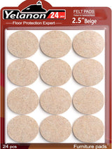 Yelanon 216 Piece Felt Furniture Pad Set - High-Density Floor Protectors Reducing Drag Noise and Unstable Furniture Risks in Family Homes