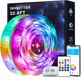 DAYBETTER LED Strip Lights – Study and Work From Home Ambient Lighting, 16 Color RGB Strip with Auto On Timer Sensor