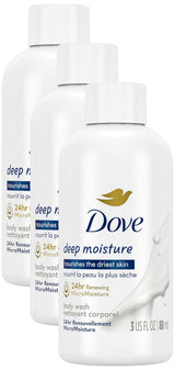 Dove Body Wash Deep Moisture – Mindful Skincare Body Cleanser for a Calming Nightly Routine, 3 oz