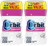 Orbit Bubblemint Sugar-Free Chewing Gum – Airport and Commuter Travel Bag Must-Have, 120-Count Bulk Bottle