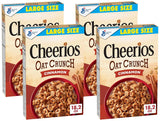 Cheerios Oat Crunch Cinnamon Breakfast Cereal, Made with Whole Grain – Pantry Staple for Wholesome Self-Care Mornings and Balanced Snacking, 24 oz