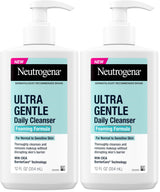 Neutrogena Ultra Gentle Foaming Cleanser – Mindful Face Wash for Reactive Skin and Barrier Repair, 12 fl. oz