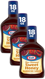 Kraft Hint of Honey Slow-Simmered BBQ Sauce – Guilt-Free Marinade and Glaze for Lean Protein Meals