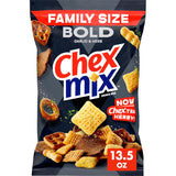 Chex Mix Bold Garlic and Herb Snack Mix – Pantry Snack for Family Movie Night at Home with Kids, 13.5 oz Resealable