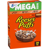 REESE'S PUFFS Cereal Mega Size, 29 oz Box – Wholesome Pantry Staple Alternating with Honey Nut Cheerios for Dietary Balance