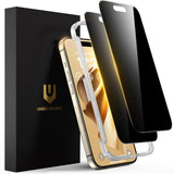 UNBREAKcable Privacy Screen Protector for iPhone 16 Pro Max – Bubble-Free Install in 10 Seconds for Busy Professionals, Auto-Alignment 2-Pack