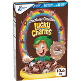 Lucky Charms Chocolatey Chocolate Cereal with Marshmallows – Wholesome Family Breakfast Cereal with Chocolatey Flavor and Added Nutrition, 10.6 oz