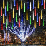 Joomer Falling Snow Lights – Ambient Living Room Decor, Dual-Sided 240 LED Tubes with Built-In 6 Hour Timer