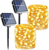 Joomer Solar String Lights – Clean Design Outdoor Lighting for Modern Patio and Uncluttered Garden Spaces
