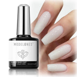 modelones Gel Top Coat and Base Set – On Trend Vanity Must Have, Shiny No Wipe Soak Off Gel Polish for Stylish Home Beauty Spaces