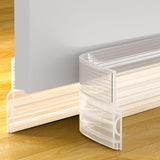 VibraGate Door Sweep for Bottom of Door – Pet-Friendly Interior Doorway Strip, No-Pinch Soft Silicone Edge