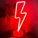 Lightning Bolt Neon Sign - Thoughtful Valentine's Day Gift for Her, Cute Battery Powered Ambient Night Light
