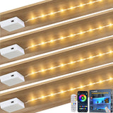 LuminGlow Wireless RGB Strip Lights – 5V Battery Operated Accent Lighting for Safer Holiday Decorating