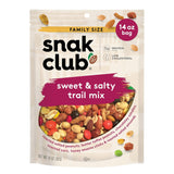 Snak Club Sweet & Salty Trail Mix, Family Size – Pantry Staple for Kids' Lunchboxes, 14 oz Six-Texture Snack