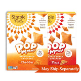 Simple Mills Pop Mmms Pizza Crackers – Veggie Flour Snack with 1/3 Cup Vegetables Per Serving, Gluten Free
