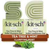 Kitsch Tea Tree Hair Care Bar – Neutral-Toned, Waste-Free Upgrade for a Clean Aesthetic Vanity