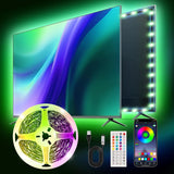 Ailitty AuroraStrip – TV Backlight Ambient Strip, 65ft Room Decor Accent for Media Walls and Lounges