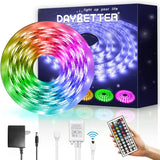 DAYBETTER 16.4ft RGB LED Strip – Calm Bias Lighting for Long Work Sessions and Late-Night Reading