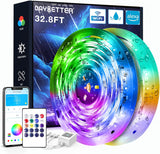 DAYBETTER 16.4ft RGB LED Strip – Calm Bias Lighting for Long Work Sessions and Late-Night Reading
