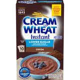 Cream of Wheat Instant Cocoa Cereal – Family Breakfast with Calcium and Iron for Growing Kids, 10 Single-Serve Packets