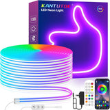LotusLamp Content Creator LED Neon Strip for Studio Corner, RGB Rope Light with App & Remote for TikTok Filming Background