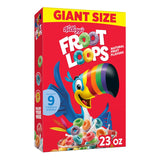Kellogg's Froot Loops Cereal – Fun Morning Breakfast Cereal for Playdates and Family Tables, 23 oz