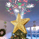 DG-Direct LED Star Tree Topper with Rotating Snowflake Lights – Elegant Wrapped Christmas Gift for Mom, Her & the Hard-to-Shop-For