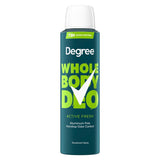 Degree Men Active Fresh Whole Body Deodorant Spray for Mindful Morning Ritual, Aluminum Free 72H Odor Protection