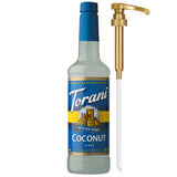 Torani Sugar Free Coconut Syrup – Zero Calorie Coffee Flavoring for Home Office Focus Breaks, 25.4 Fl Oz