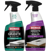 Weiman Disinfectant Countertop Spray with Polishing Cloth – Polished Housewarming Present for Luxury Home Buyers