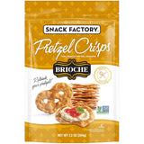 Snack Factory Pretzel Crisps – Guilt-Free Non-GMO Crunch for Self-Care Snack Breaks, Single Resealable Pouch
