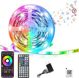 Luminoxa Aura Music Sync LED Strip 100ft – Decorative RGB Light Strip for Bedroom Corners, Stair Edges and Ambient Home Styling