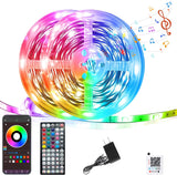 Luminoxa Aura Music Sync LED Strip 100ft – Stocking Stuffer and Holiday Gift for Teens, Gaming Accessories and Room Decor