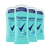 Degree Ultra Fresh Shower Clean Antiperspirant Stick for Women – Sweat-Blocking Deodorant for Evening Bath Time and Nightly Self-Care, 4 Pack 2.6 oz