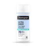 Neutrogena Ultra Sheer Liquid Mineral Sunscreen for Face – Hydrating SPF 70 for Sensitive Skin and Calming Skincare Practice